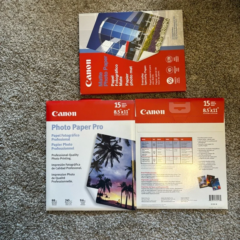 Lot of- Canon photo paper 8.5
